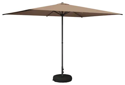 Obrázek produktu pro Zahradní slunečník vidaXL s podstavcem, 200 x 300 cm, polyester, pravoúhlý, taupe