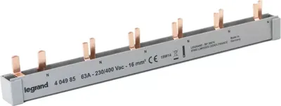 Produktbild von Legrand 404985 Stiftkammschiene Kombi 12TE 16qmm 1-phasig+N f.1FI 2p 5AFDD+LS