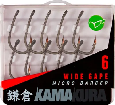Produktbild von Korda Kamakura Wide Gape - 10 Karpfenhaken, Größe:8