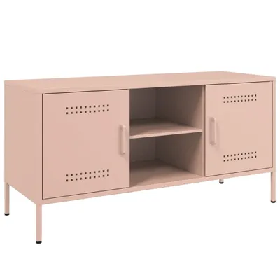 Obrázek produktu pro vidaXL TV skříňka růžová 100,5x39x50,5 cm ocelová