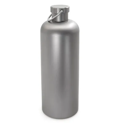 Zdjęcie produktu dla Tytanowa butelka na wodę, 600 ml/800 ml, lekka, do biwakowania na świeżym powietrzu