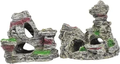 Image de Allecto plus - Décoration d'aquarium : grotte pour aquarium avec accessoires