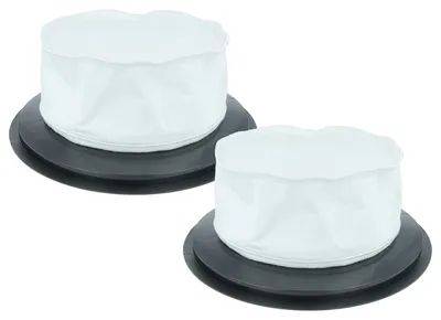 Produktbild von vhbw 2x Sackfilter kompatibel mit Ghibli AS 7, 10 Trockensauger, Staubsauger - Ersatz-Filter Schwarz Weiß