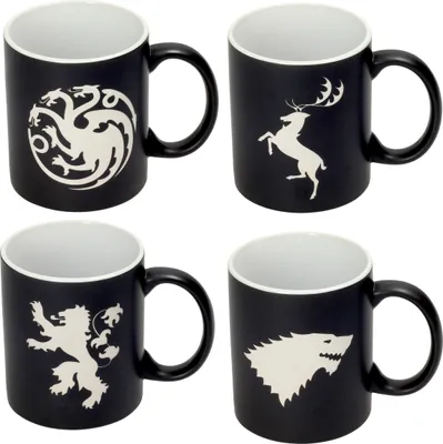 Obrázok produktu pre SD Toys Game of Thrones Tassen 4er-Pack Logos Collector's Edition SDTHBO89277