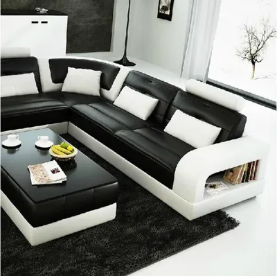 Produktbild von Braunes Ledersofa Ecksofa Sofa Couch Design Sitz Polster Garnitur Wohnlandschaft