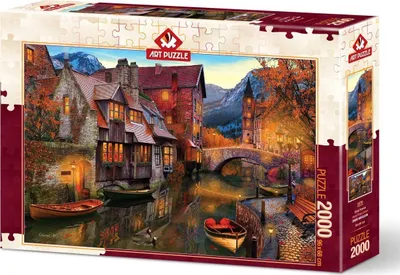 Immagine prodotto di ART PUZZLE Puzzle Case sul canale d'acqua 2000 pezzi