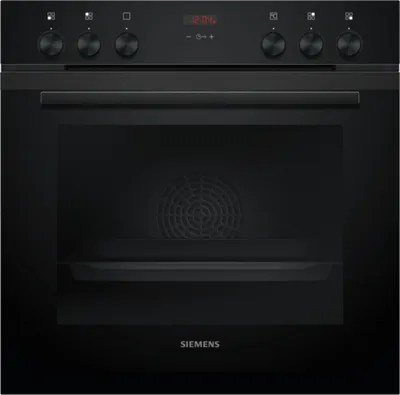Siemens iQ300, Einbau-Herd, 60 x 60 cm, Deep black inox, HE213ABB0