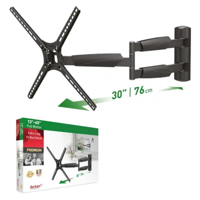 Image de Support mural TV Barkan 13"- 65" Noir