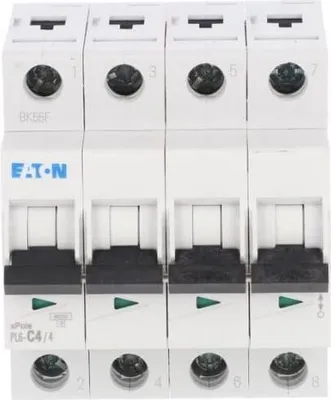 Produktbild von Leitungsschutzschalter 4P C 4A 6kA AC PL6-C4/4 166527