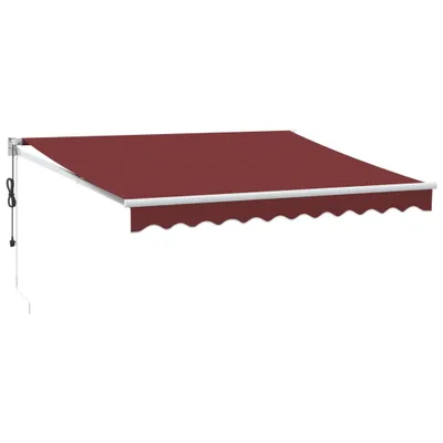 Obrázek produktu pro vidaXL Markýza automatická vínová červená 300x250 cm