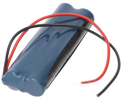 Produktbild von Notleuchtenakku NiMH 4,8V 2100mAh L2x2 A mit 200mm Kabel