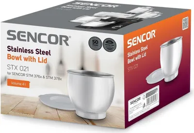 Image de SENCOR STX021 bol en acier inoxydable avec couvercle STM37x