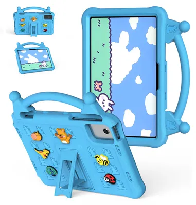 Produktbild von Kinder Hülle für Xiaomi Redmi Pad 2 11" Tablethülle aus EVA, Stoßfest mit Griff und Aufstellfunktion Blau