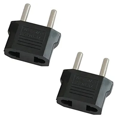 Produktbild von Reiseadapter Reisestecker Steckeradapter - Adapter USA auf EU - 2 Stück - Universal