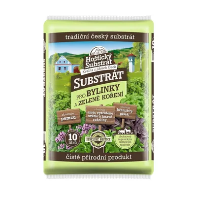 Obrázok produktu pre Substrát Bylinky, Zelené Korenie 10L Hoštický