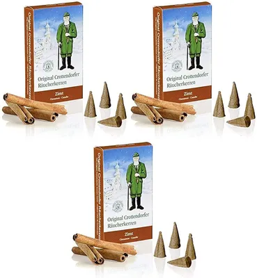 Obrázek produktu pro 3 balení skořicových vonných kuželek Crottendorfer po 24 kuželech