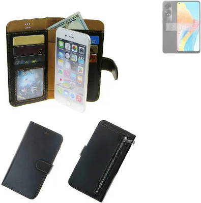 Produktbild von K-S-Trade Schutz Hülle kompatibel mit Oppo A78 4G Klapphülle Case Phone cover Slim Handytasche Handy Hülle schwarz aus Kunstleder (1 Stk)
