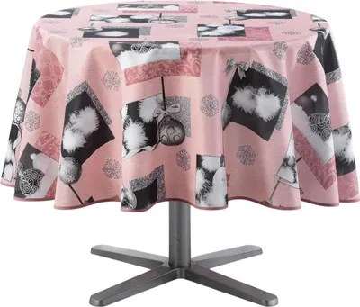 Image de Nappe ronde Cotina flocons
