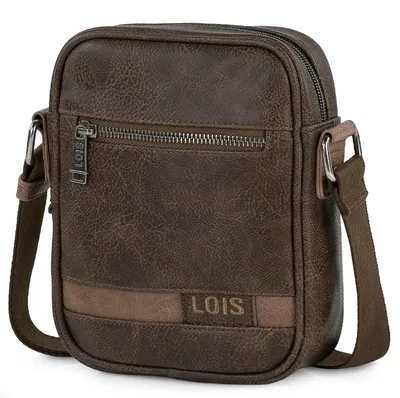 Image de Lois - Sac bandoulière en cuir pour hommes, élégant, sac à bandoulière en cuir pour hommes