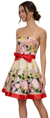 Produktbild von Damen Faust Korsett-Cocktailkleid mit Pailletten-Stickerei XS