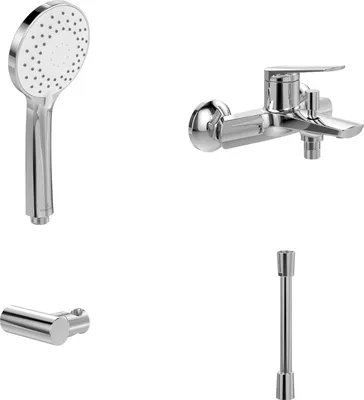 Produktbild von Villeroy & Boch Oasis Wannenarmatur Set 4in1 Aufputz Badarmatur Handbrause
