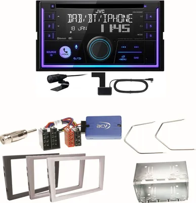 Produktbild von JVC KW-DB95BT Bluetooth DAB USB Einbauset für Opel Vectra C Signum Corsa Combo