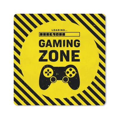 Produktbild von MuchoWow® Gaming Mauspad Mousepad Spiele - Zitate - Controller - Spielzone - Spiel 20x20 cm - Mousepads - Maus Mat - Pad - Mausunterlage - Desk Mat - Bureauartikeln - Coole Schulsachen für Teenager