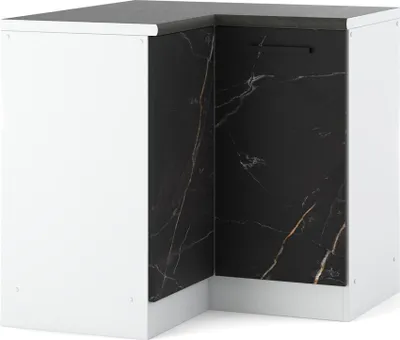 Zdjęcie produktu dla Szafka Kuchenna Stojąca Narożna Z Blatem 90Cm Blande Biały San Sebastian
