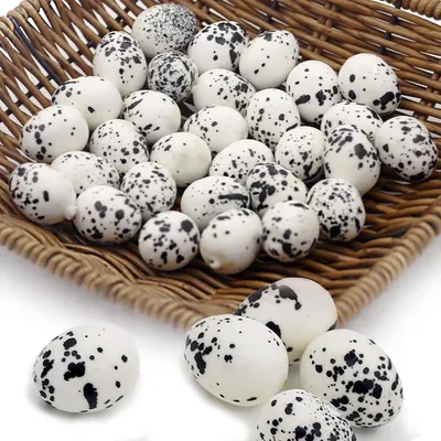 Imagen del producto de Huevos de plástico, 30 unidades, con apariencia realista, para decoración