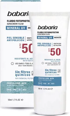 Produktbild von Babaria Sun Mineral Fotoprotector Facial Fluid  Spf50 50ml