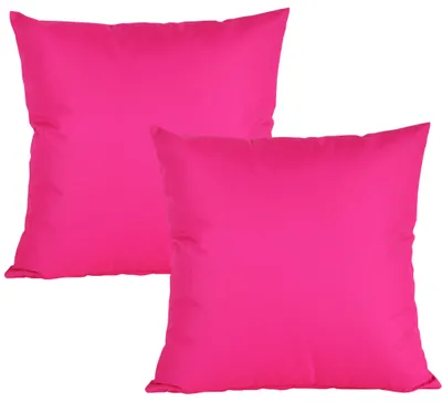 Produktbild von JACK 2er Set 50x50cm Outdoor Kissenhülle Bezug Wasserfest Stuhl Kissen Garten  Pink