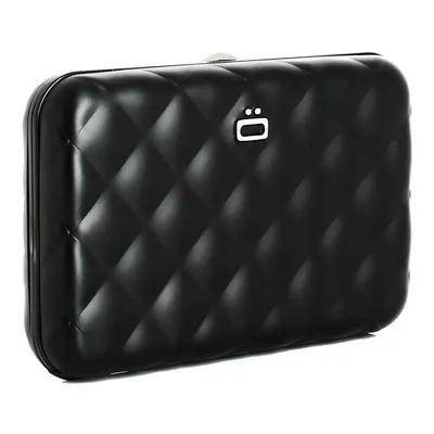 Produktbild von Ögon Quilted Button Card Holder Kartenetui RFID-safe schwarz