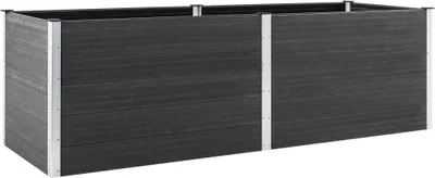 Produktbild von vidaXL Garten-Hochbeet 200x50x91 cm WPC Grau