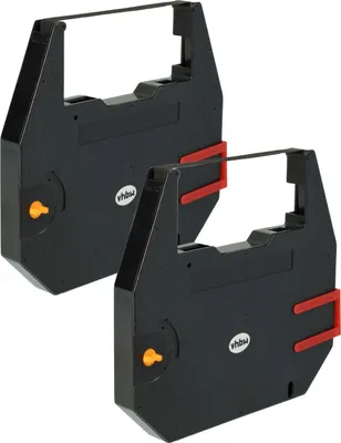 Produktbild von vhbw 2x Farbband Schriftband kompatibel mit Robotron Erika 6030 I, 6000 I Nadeldrucker, Bondrucker - Carbonband, Schwarz