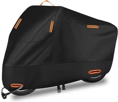 Zdjęcie produktu dla Pokrowiec na silnik – rozmiar XXL – tkanina Oxford 210D – wodoodporny – pokrowiec na motocykl – uniwersalny – czarny – do użytku na zewnątrz