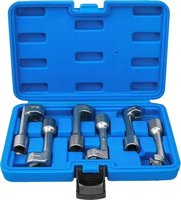 Produktbild von LUXTOM | Leitungsschlüssel, für 1/2', 12-19mm, 6TLG, Offen Schlüssel, für Diesel Kraftstoffleitung, Einspritzleitung Werkzeug
