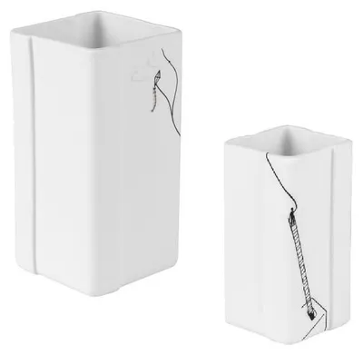 Immagine prodotto di Set di 2 vasi decorativi in porcellana