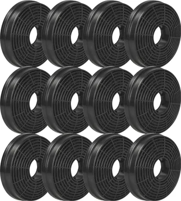 Produktbild von vhbw 12x Aktivkohlefilter Ersatz für PKM CF130 für Dunstabzugshaube - 10,5 cm