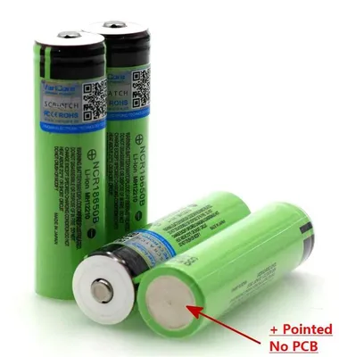 Obrázok produktu pre Lítium-iónová batéria 18650 – NCR18650B, dobíjateľná – 3,7 V, 3400 mAh – s výstupkom, bez dosky s plošnými spojmi – 66,2 x 18,2 mm – sada 4 kusov s úložnou krabičkou