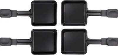 Produktbild von 8x Raclette Pfännchen 23178 10x10cm, Antihaftbeschichtung, Universell für Raclettes