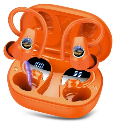 Produktbild von Kabellose Bluetooth Kopfhörer Sport 50Std HiFi Stereo In Ear Ohrhörer Orange