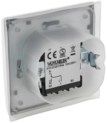 Produktbild von ChiliTec 23236 DELPHI Wechsel-Schalter IP44 250V/ 10A, inkl. Rahmen, UP, silber