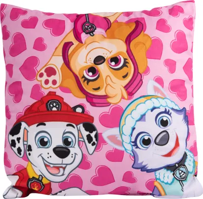Produktbild von Paw Patrol Kissen – Girl's Time - Dekokissen Zierkissen Kopfkissen Rosa 30 x 30 cm