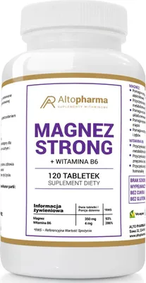 Produktbild von Altopharma Magnesium Strong + Vitamin B6 120 Tabletten vegetarisch