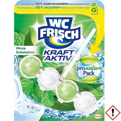 Obrázek produktu pro WC Frisch Kraft-Aktiv Pro Nature mátový čistič WC 1 kus Čistič koupelny