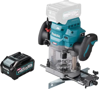 Produktbild von Makita RP 001 GM1 Akku Oberfräse 40 V max. 12 mm Brushless + 1x Akku 4,0 Ah - ohne Ladegerät