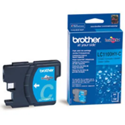 Produktbild von Brother LC1100HYCBP, Cyan, 1 Stück(e), 750 Seiten, Einzelpackung