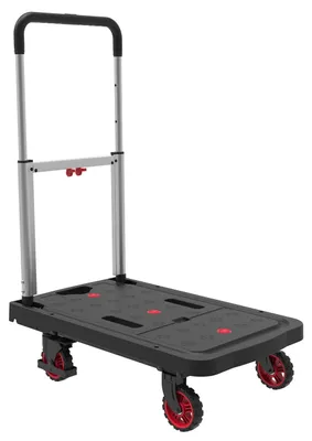 Klappbarer Plattformwagen, Alu, 137 kg, 5,5 kg, 4 Räder