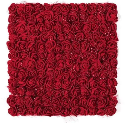 Immagine prodotto di Piccoli fiori di rosa artificiali, 144 pezzi, rosso bordeaux, decorazione