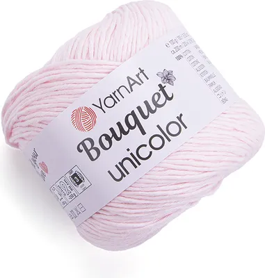 Produktbild von YarnArt Bouquet Unicolor 3210 Pink, 100% Baumwolle, 200m/100g - Ideal für Frühlings- und Sommermode